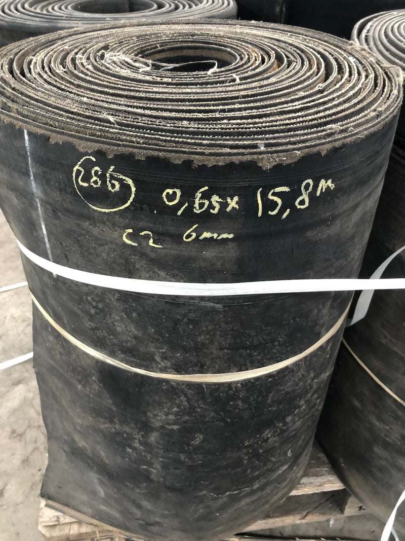 Gebruikte Transportband rubber (Diverse rollen)